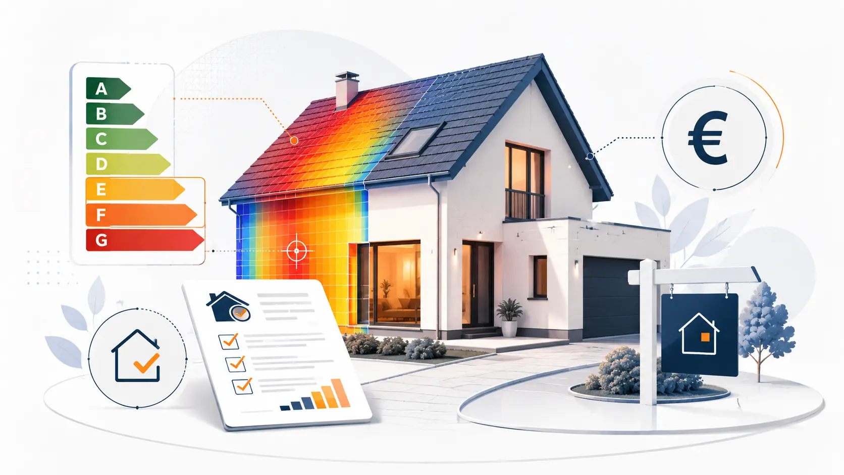 Audit énergétique obligatoire pour la vente d’une maison avec étiquette DPE, analyse thermique et estimation des travaux